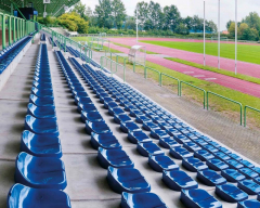 Tribünensitz / Stadionsitz Compact in Farbe: RAL 3000 rot